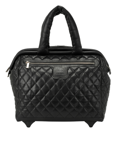 Coco Cocoon Trolley Bag, &pound;3,100, Handbags, Black, Caviar, Front view